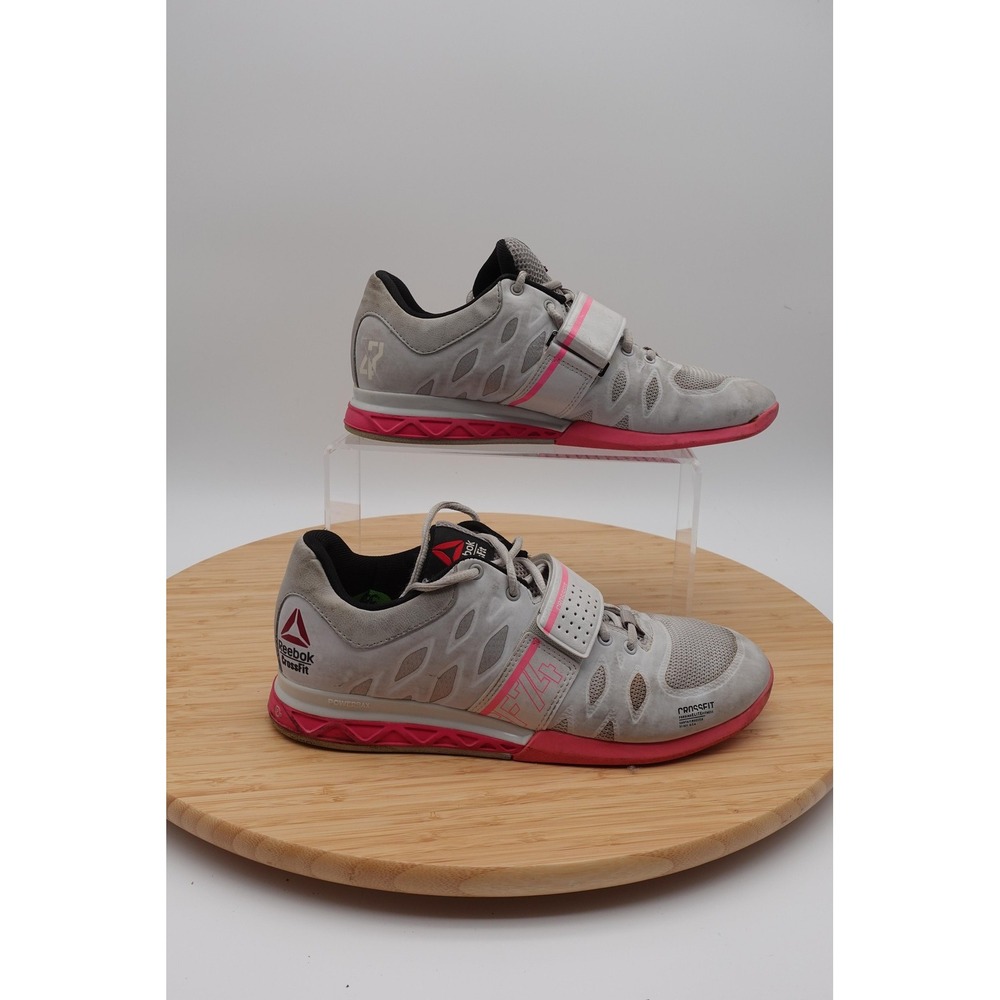 Reebok CrossFit Lifter 2.0 Shoes Womens 8.5 Gray Pink M43663 Training Sneakers